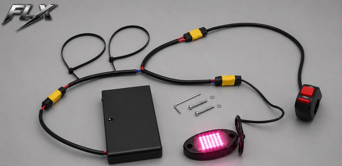 (LBX/ERIDE) Battery Powered rock lights with switch