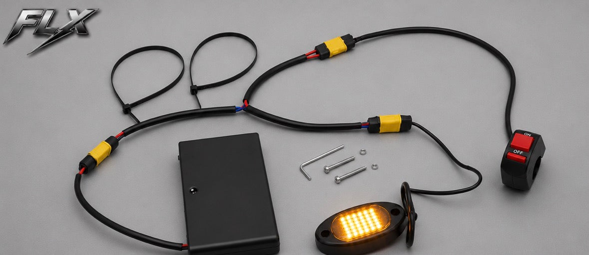 (LBX/ERIDE) Battery Powered rock lights with switch